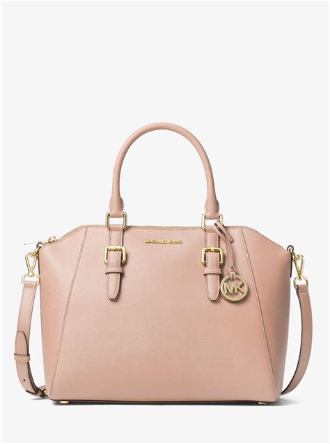 michael kors large ciara saffiano leather women's satchel|Michael Kors Ciara Satchel Bag Saffiano Leather Large Handbag .